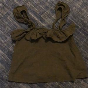 Small Sienna Sky hunter green tank top